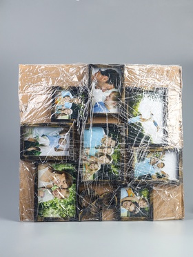 {{photo.Alt || photo.Description || 'УЦЕНКА Фоторамка - коллаж на 8 фото 10×10 см, 10×15 см, 13×18 см «Знак &amp;», пластик под т. золото, 50.5×51.5×2 см'}}