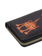 УЦЕНКА Кошелек дет 07-01-07 Руки убери, 12,5*2*9 см, 3 отд, д/карт, д/монет,молния металл,черный1057 - Фото 10