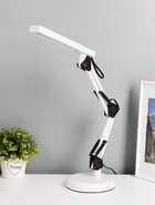 УЦЕНКА Настольная лампа RISALUX «Сигма», LED, 5 Вт, 3000-6000К, струбцина, белая, 22.5×4×55 см - Фото 1
