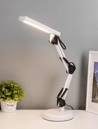 УЦЕНКА Настольная лампа RISALUX «Сигма», LED, 5 Вт, 3000-6000К, струбцина, белая, 22.5×4×55 см - Фото 2
