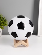 УЦЕНКА Фигурка светящаяся RISALUX «Футбольный мяч», LED-ночник, 3 Вт, USB, АКБ, белый, 15×15×19 см - Фото 1