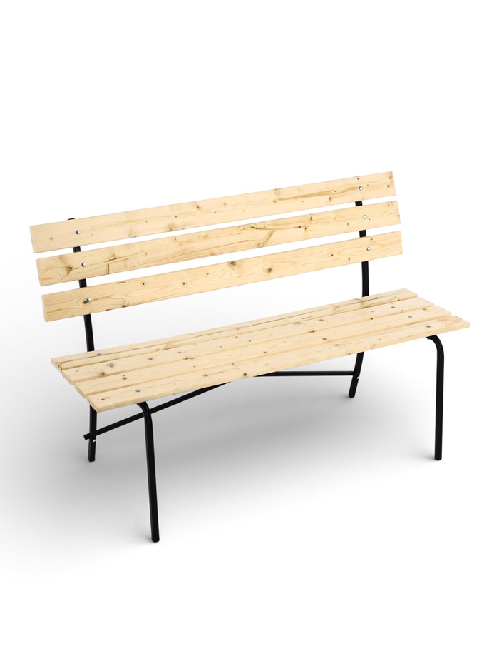 Скамейка деревянная, 140×61.5×89 см, для дачи и сада - Фото 1