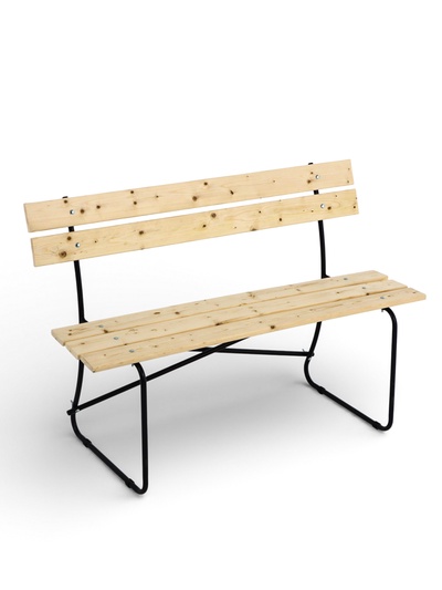 Скамейка деревянная, 120×50×82.5 см, для дачи и сада