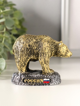 Фигурка «Медведь Россия», 7×8.5×4.5 см