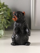 Фигурка «Медведь стоя», 9.5×5.5×5.5 см, чёрный - фото 809494972