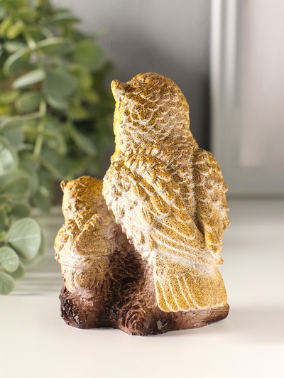 Фигурка «Сова с совенком», 9.5×6×8 см, МИКС