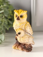 Фигурка «Сова с совенком», 9.5×6×8 см, МИКС  (артикул 10969034)  большой выбор товаров оптом и в розницу по низким ценам с доставкой