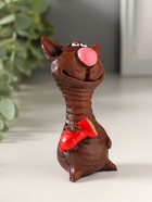 Фигурка «Кот с колбасой», 10×5.3×3.5 см, МИКС - фото 809495008