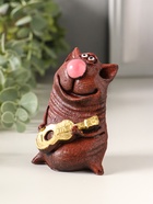 Фигурка «Кот с гитарой», 8.5×5.5×4 см, МИКС  (артикул 10969042)  большой выбор товаров оптом и в розницу по низким ценам с доставкой