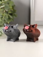 Фигурка «Кот Улыбка», 5×3.5×5.5 см, МИКС  (артикул 10969045)  большой выбор товаров оптом и в розницу по низким ценам с доставкой