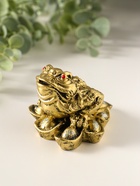 Фигурка «Жаба на деньгах», 5.5×6.5×7 см - фото 69484274