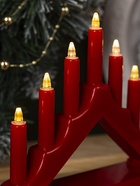 УЦЕНКА Светодиодная фигура «Красная рождественская горка», пластик, от батареек ААх2, свечение тёплое белое - Фото 7