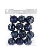 УЦЕНКА Набор шаров пластик d=6 см, 12 шт. «Сильва» синий - Фото 2