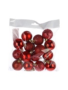 УЦЕНКА Набор шаров пластик d-5 см, 16 шт "Звёздная ночь" красный - Фото 2