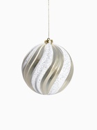 УЦЕНКА Набор шаров пластик d-15 см, 3 шт "Праздничное ассорти" бело-золотой - Фото 4