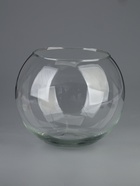 УЦЕНКА Ваза "Шаровая" d-15см 20х20 см 6,3 л. 1805 прозрачная - Фото 1
