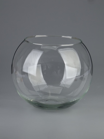УЦЕНКА Ваза "Шаровая" d-15см 20х20 см 6,3 л. 1805 прозрачная