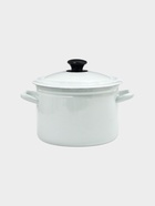 УЦЕНКА Кастрюля эмалированная, 4 л, d=21.3 см, с крышкой, без декора, белая - Фото 1