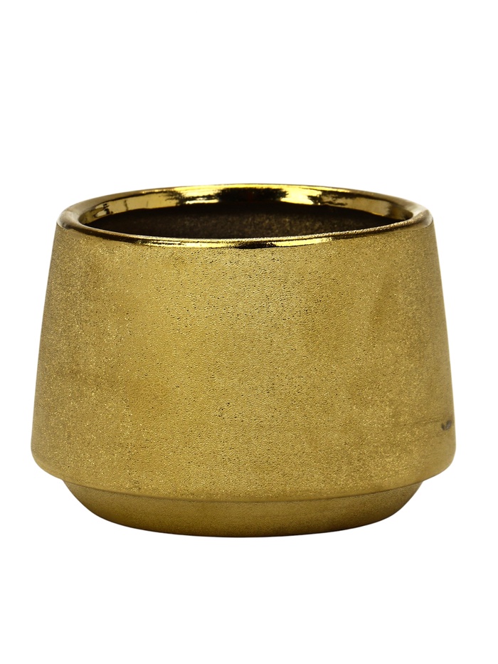 УЦЕНКА Кашпо «Золотое» 14.5×14.5×10 см - Фото 1