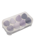 УЦЕНКА Набор спонжей д/макияжа с/увел 8 шт: Капля-2шт, Капля скош-6шт латекс фиолет п/короб пакет 76 - Фото 4