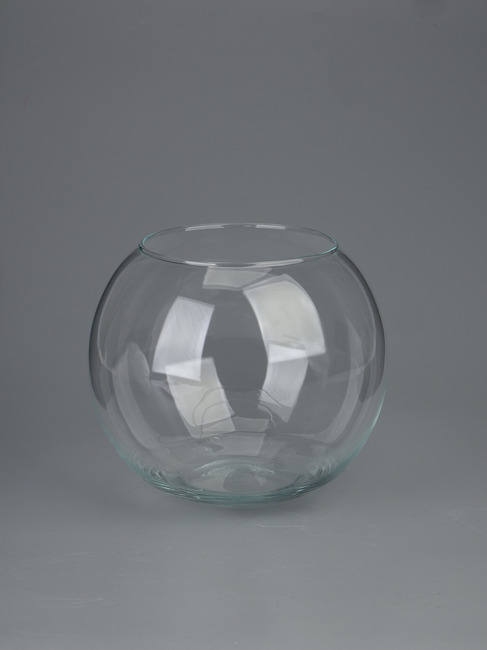УЦЕНКА Ваза "Шаровая" d-14см 22х19см, 5л прозрачная - Фото 1