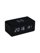 УЦЕНКА Часы - будильник электронные "Цифра-ТЗ" настольные с термометром и беспроводной QI зарядкой 5 10992035