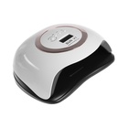 УЦЕНКА Лампа для гель Luazon LUF-12, UV/LED, 168 Вт, 42 диода, таймер 10/30/60/99 с, бело-золотая 10992039