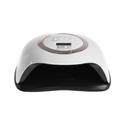 УЦЕНКА Лампа для гель Luazon LUF-12, UV/LED, 168 Вт, 42 диода, таймер 10/30/60/99 с, бело-золотая 10992039