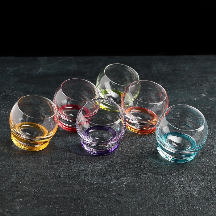 УЦЕНКА Набор стопок «Крейзи», 60 мл, 5 шт., хрустальное стекло - Фото 1