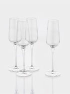 УЦЕНКА Набор фужеров для шампанского, 210 мл, 4 шт., хрустальное стекло, прозрачный - Фото 2