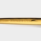 УЦЕНКА Набор ложек столовых 22×4 Magistro «Блинк» цвет золото, на подвесе 6 шт. - Фото 4