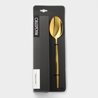 УЦЕНКА Набор ложек столовых 22×4 Magistro «Блинк» цвет золото, на подвесе 6 шт. - Фото 5