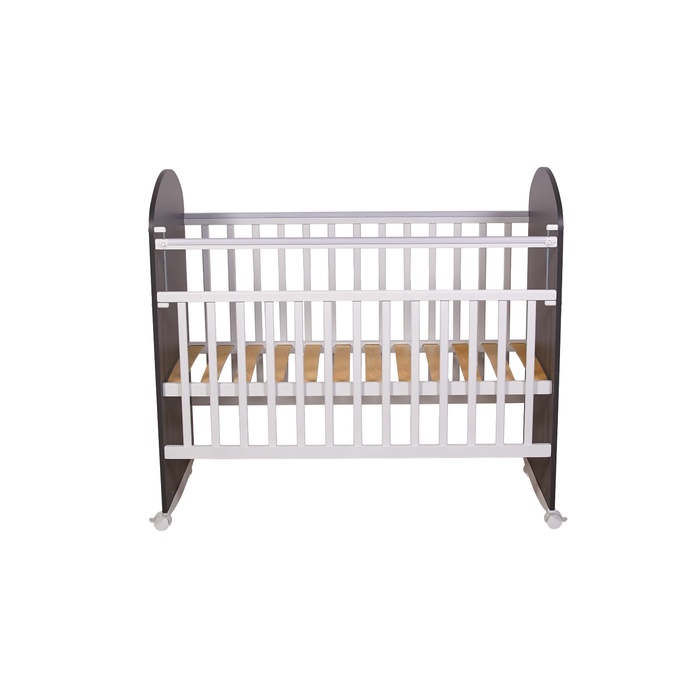 Кроватка детская Фея 701, цвет графит-белый - Фото 1