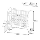 Кроватка детская Фея 701, цвет графит-белый 10780128