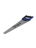 УЦЕНКА Ножовка по дереву ТУНДРА, 2К рукоятка, 3D заточка, каленый зуб, 7-8 TPI, 450 мм - Фото 1