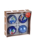 УЦЕНКА Набор новогодних шаров "В гостях у сказки" d-7,5 см (набор 4 шт) - Фото 14