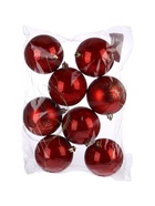 УЦЕНКА Набор шаров пластик d-8 см, 8 шт "Глянец" красный - Фото 5