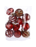 УЦЕНКА Набор украшений пластик 11 шт "Чудеса" 6 см, красный - Фото 7