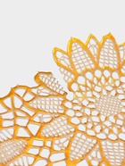 УЦЕНКА Дорожка на стол ажурная ПВХ 84×40 см «Букет» , цвет золото 10992275