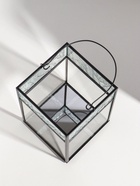 Подсвечник - фонарь для свечи «Следы от листьев», прозрачный, 13.5×13×19.4 см  (артикул 10524355)  большой выбор товаров оптом и в розницу по низким ценам с доставкой