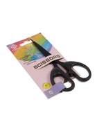 Ножницы канцелярские 14 см, черные, длина лезвия 8.7 см - Фото 2