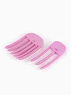 Зажимы для прикорневого объёма, 2 шт., пластиковые, розовые - Фото 4