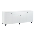 УЦЕНКА Комод Оливия, 2000×426×830, Белый/Белый глянец - Фото 3