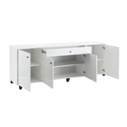 УЦЕНКА Комод Оливия, 2000×426×830, Белый/Белый глянец - Фото 4