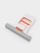 Мини швабра с насадкой ПВА с отжимом, насадка 14х3, серо-оранжевая - фото 69484360