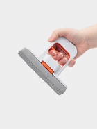 Мини швабра с насадкой ПВА с отжимом, насадка 14х3, серо-оранжевая - фото 69484365