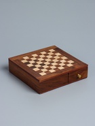 УЦЕНКА Шахматы нескладные с выдвижными ящичками, доска 20х20 см, дерево шишам 10992351