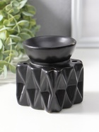 Аромалампа для эфирных масел «Грани. Куб», чёрные, 8×8×9.5 см  (артикул 10992353)  большой выбор товаров оптом и в розницу по низким ценам с доставкой