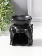 Аромалампа для эфирных масел «Грани. Куб», чёрные, 8×8×9.5 см  (артикул 10992353)  большой выбор товаров оптом и в розницу по низким ценам с доставкой