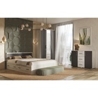 УЦЕНКА Шкаф трехстворчатый Фиеста с зеркалом, 1200х510х2236, Графит/Дуб крафт белый - Фото 3